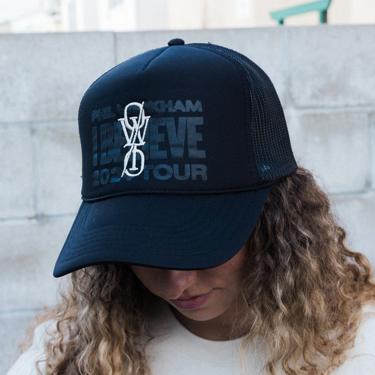 OUTW/THEOLD - I BELIEVE Black Trucker Cap - Image 4