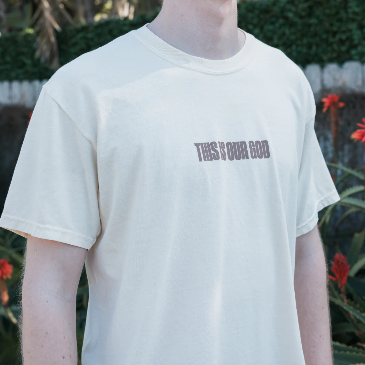 This is Our God (King Jesus) Tee- Cream - Image 4
